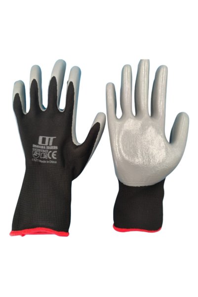 Ronak Thin rubber gloves, grey and black