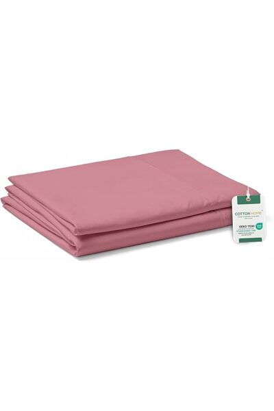 COTTON HOME ملاءة سرير فائقة النعومة، مقاس فردي، لون نعناعي (160 × 220 سم)
