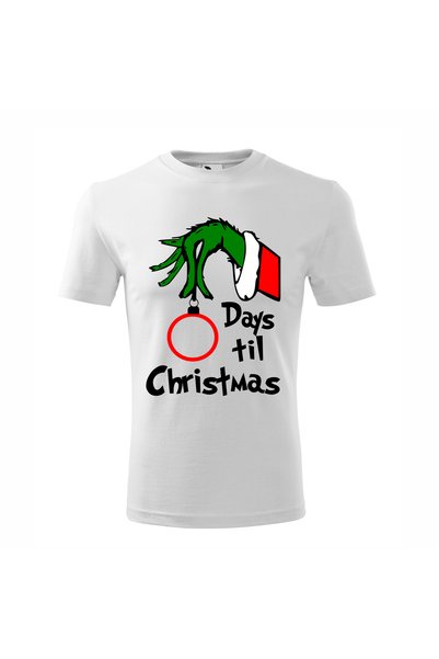 Malfini Tricou personalizat, Grinch # 213, Bumbac 100%, Alb, Barbat, Marime S