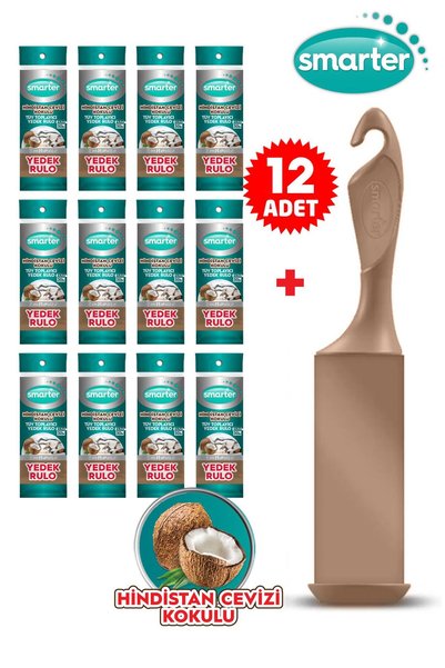 Hindistan Cevizi Kokulu Tüy Toplayıcı 12 Li Yedek Rulo + *Aparat*
