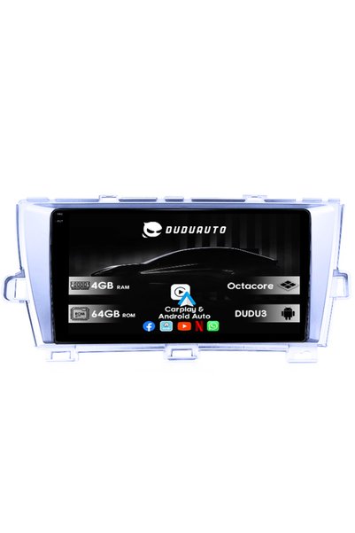 DUDU Ειδικό σύστημα πλοήγησης Toyota Prius 2009-2015 (Ασημί), DUDU3, 4GB RAM ...