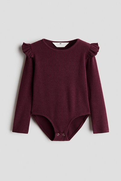 H&M Ribanalı ve Fırfırlı Body