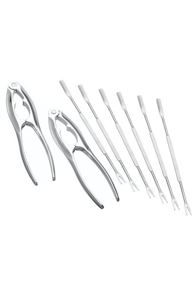 Kitchen Craft Set of 8 pieces for serving seafood - by