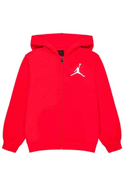 JORDAN Παιδικό Φούτερ Jumpman Φλις με Φερμουάρ και Κουκούλα 12-13 / L