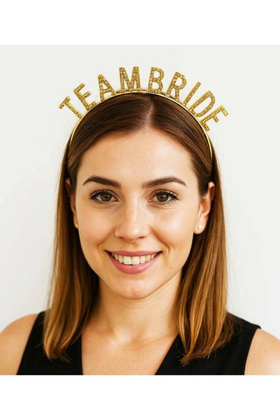 plentiful Plentifulaltın Renk Team Bride Crown Plastic – Bride and Bridesmaid...