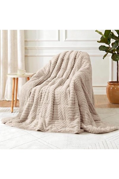 Wemore Sherpa Fleece Weighted Blanket for Adult 20 lbs Dual Sided Cozy Fluffy...