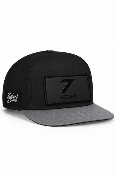 BlackBörk Number 7 Logo Gray-Black Hip Hop Hat