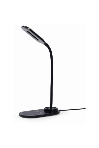 Gembird Lampă LED TA-WPC10-LED-01, Încărcător Wireless, 10W, Negru, 2893K-7072K