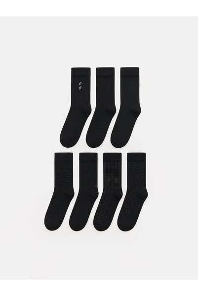 LC Waikiki Lcw Accessories Mixed Patterned 7-Piece Pack Men's Socks with Neva...