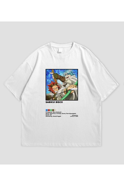 PANDORICA Sabikui Bisco Anime Printed Oversized Unisex T-Shirt