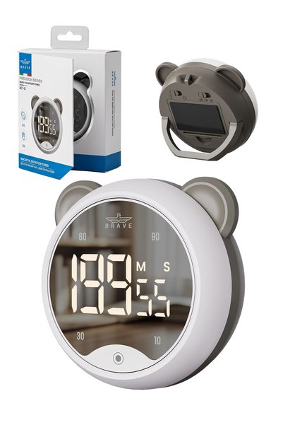 Brave Smart Digital Kitchen Timer & Stopwatch with LED Display, 4 Quick Prese...