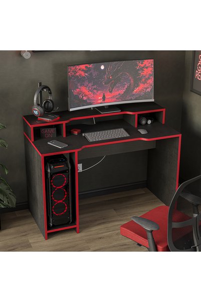 ROOMART Astro Oyuncu Masası - Oyun Masası - Gaming Masa - Bilgisayar Masası 120 cm