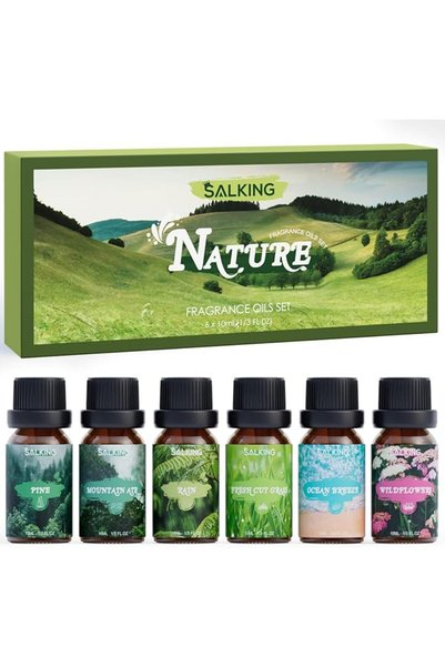 SALKING زيوت عطور بروائح مخصصة للهالوين، مجموعة زيوت عطرية تتضمن روائح فطيرة ...