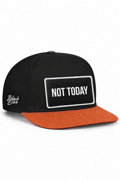 BlackBörk Not Today Logo Tile-Black Hip Hop Hat