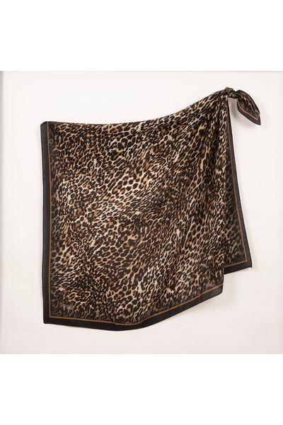 PİRAMİT Spring Viscon Eşarp | Mini Leopar