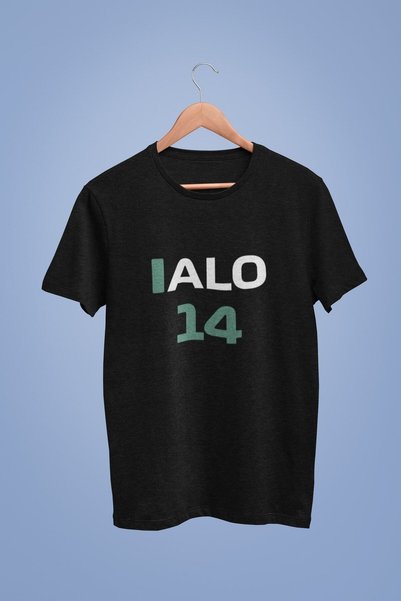 PANDORICA Fernando Alonso - Alo 14 - Unisex Oversize Black T-Shirt