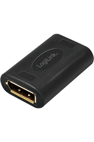LogiLink Adaptor CV0145, DisplayPort mamă - DisplayPort mamă, 15m, NEGRU