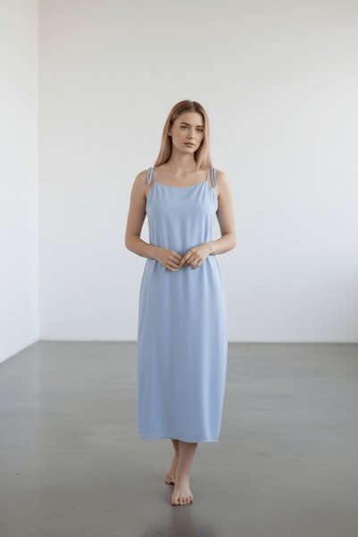 ONLY Set Rochie și Top Kate Light Blue