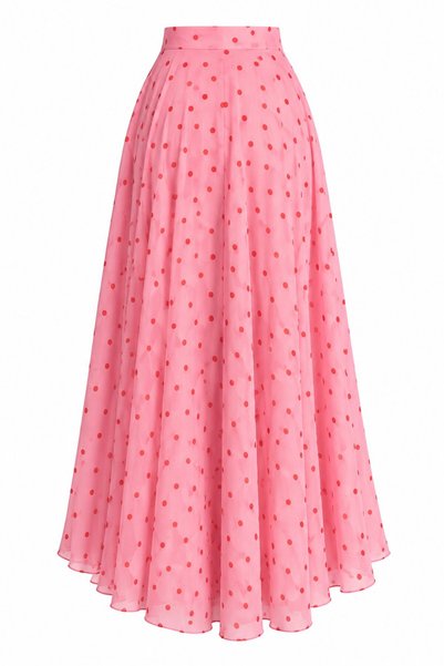 Laluvia Pink Polka Dot Skirt - 2Y0613