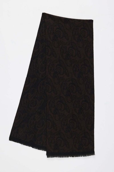 PAULMARK Men's Shawl Patterned Shawl Scarf