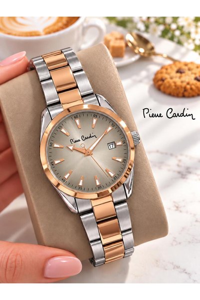 Pierre Cardin 24 ay garanti Paslanmaz Çelik kordon 3 ATM Suya Dayanıklı özel kutu ve hediye paketli VS.BLKT.1259
