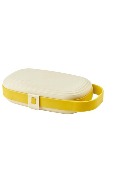 IKEA KAPTENSFISK Lunch box - yellow 23x13x6 cm