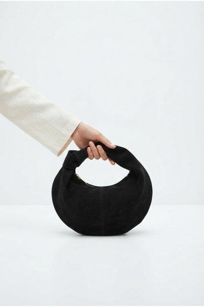 Lilivo Bags Lara Suede Fabric Knot Detailed Women's Handbag