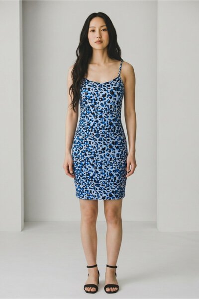 VILA Rochie Vibe Blue