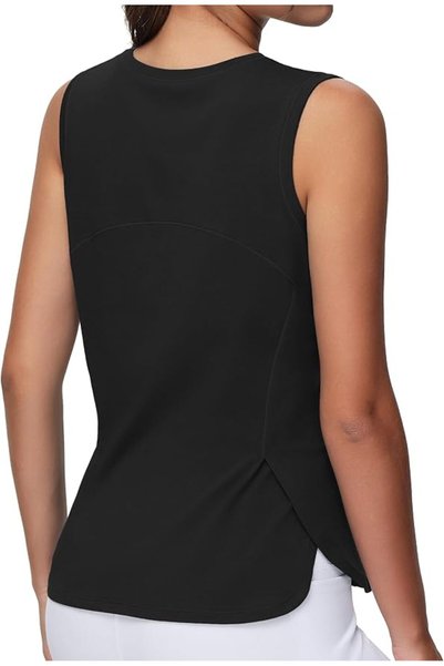 THE GYM PEOPLE Women's Workout Tank Tops Side Slits Loose Yoga Shirts