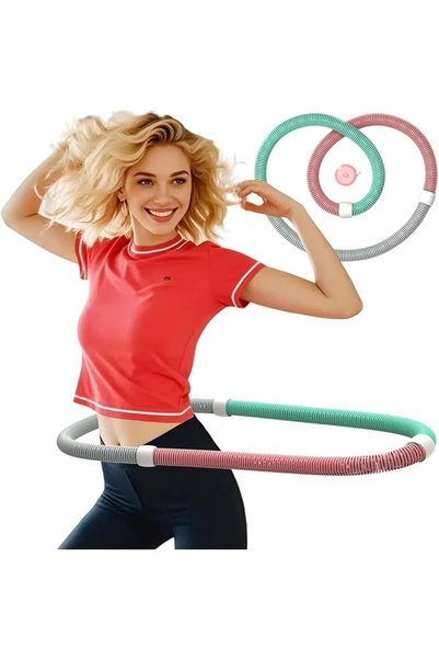 ALMEKAQUZ Soft Spring Fitness Hoop,Multicolor Foldable Fitness Circle