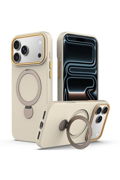 DigikalaX Husa SoftRing pentru iPhone 18 Pro / 17 Pro, silicon soft-touch, co...