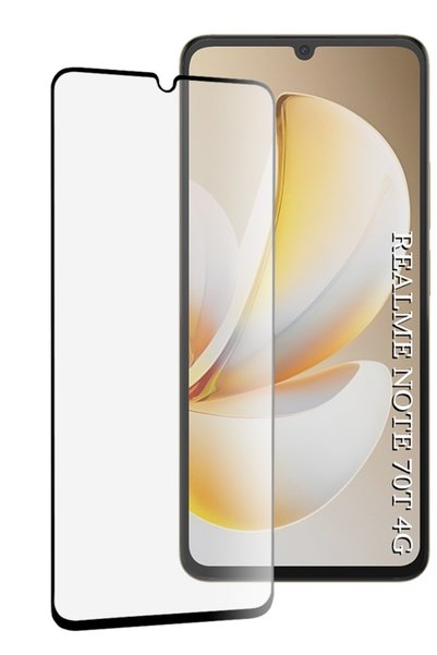 Aiyando Folie de sticlă temperată pentru Realme Note 70T 111d Full Cover / Fu...