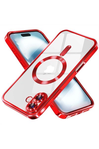 Aiyando Husa pentru iPhone 16 Plus cu MagSafe si protectie pentru lentile ant...