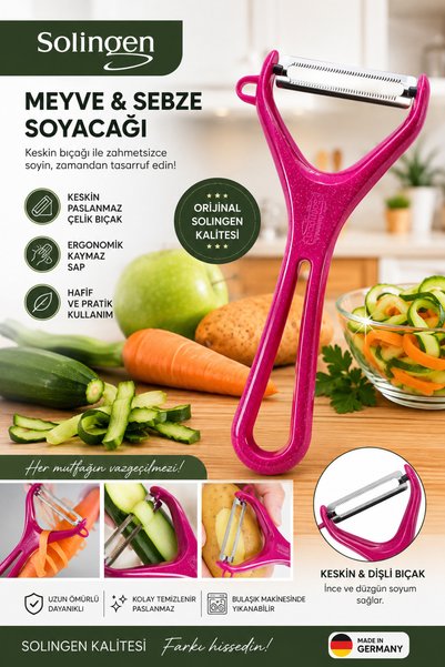 Solingen Meyve Sebze Soyacağı Paslanmaz Çelik Profesyonel Soyacak