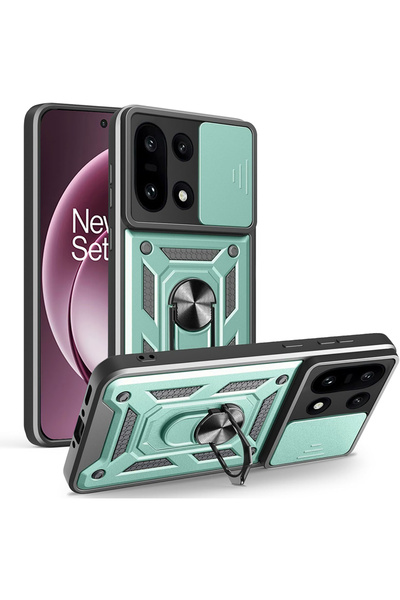 Aiyando Husa pentru OnePlus 15 Ring Armor Kickstand Tough Rugged Cover cu pro...