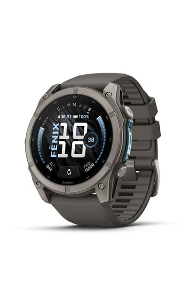 Garmin fenix 9, 51mm AMOLED GPS Έξυπνο ρολόι, Ζαφείρι, Τιτάνιο, Λουράκι σιλικ...