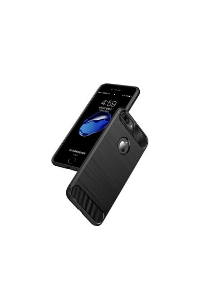 carbon Husă de silicon, pentru iPhone 7 Plus/8 Plus, Negru