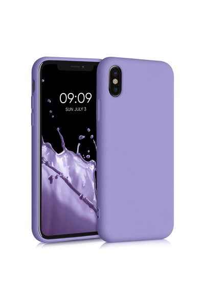 KWmobile Case for iPhone X / iPhone XS, Silicone, Purple, 49982.222