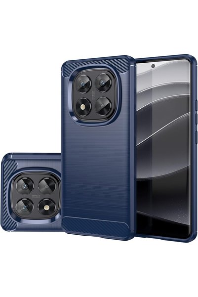 Aiyando Husa pentru Xiaomi Redmi Note 15 Pro 5G Carbon Liquid Silicone, albastru