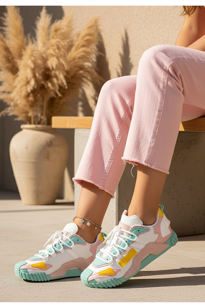 B T Shoes Sneakers dama Calistra multicolori