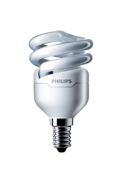 Philips Bec fluorescent Tornado T2, formă spirală, E14, 8W, 10000 ore, lumină...
