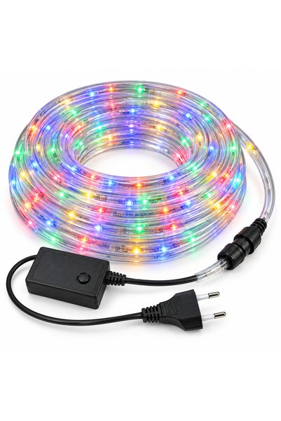 Generic Brand Furtun luminos LED multicolor, 10 m, 8 moduri de iluminare, con...