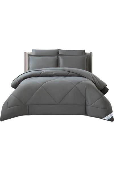 D DONETELLA FEEL THE LUXURY طقم لحاف سرير دونيتيلا، مقاس كينج يناسب 200×200 س...