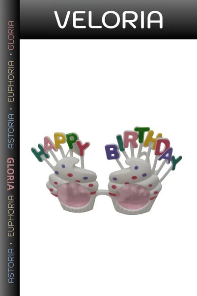 Generic Brand سلسلة خاصة من نظارات الآيس كريم المرحة لعيد الميلاد HAPPY BRITH...
