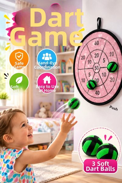 canrodi Velcro Dart Game Safe Target Shooting Entertainment for Kids