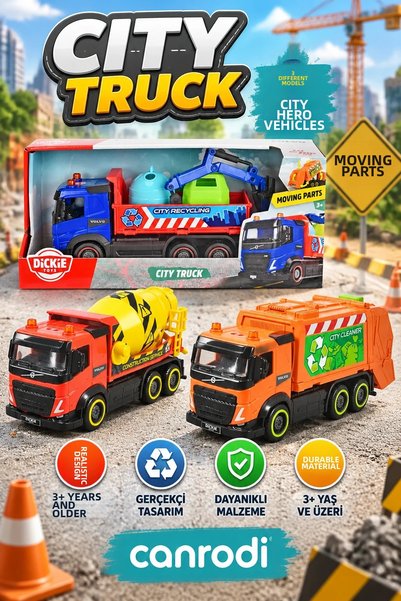 canrodi 203744014 City Truck 3 Asst