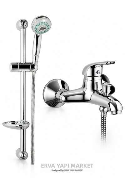 GPD Adrio Bathroom Faucet and Dst16 3-Function Massage Effect Sliding Shower ...