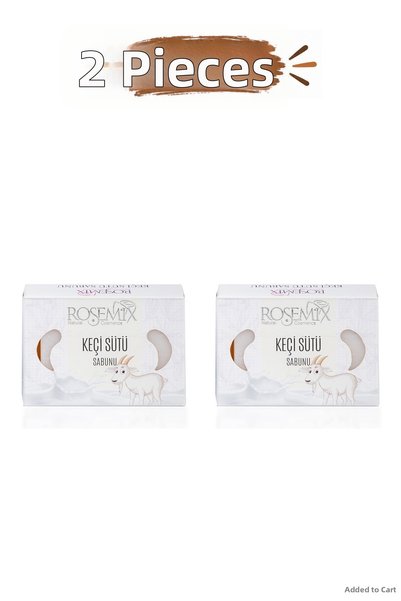 ROSEMIX SPT-GLD - صابون حليب الماعز معبأ في علبة 90 جرام - مجموعة من قطعتين (...