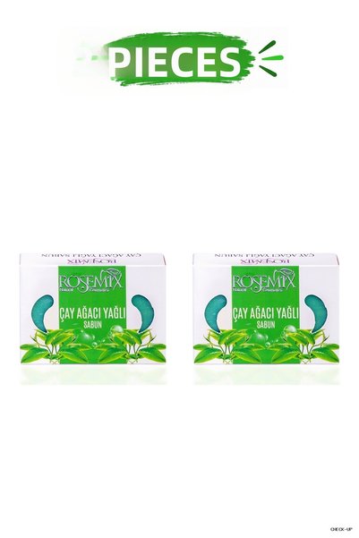 ROSEMIX SVL-SHOP - صابون شجرة الشاي معبأ في علبة 90 جرام - مجموعة من قطعتين (...