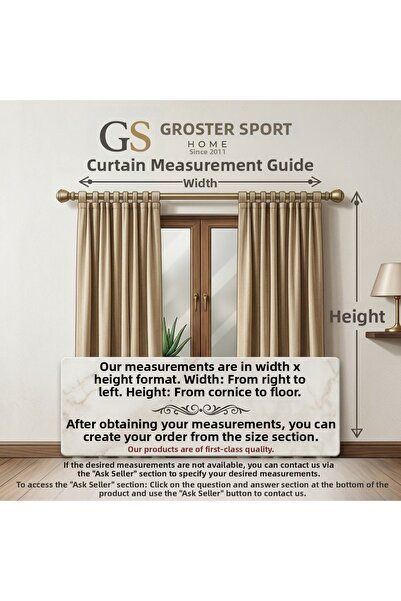 GROSTER SPOR Off-White Luxury Mesh Tulle Curtain with Cornice, Flat Installation, No Pleats [Enxboy] Geo Mesh